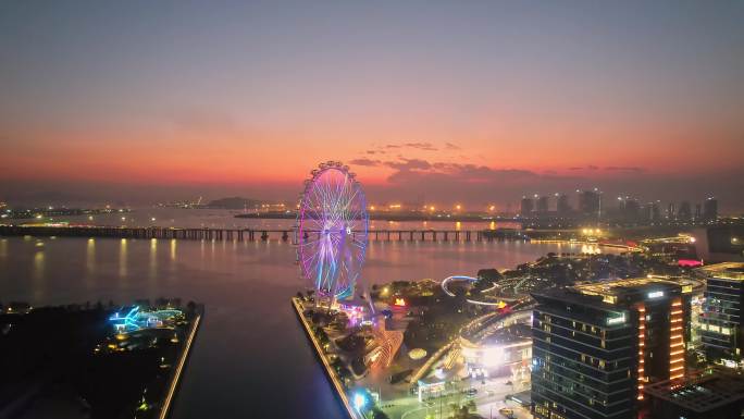 摩天轮夜景