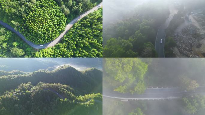 汽车在山路上行驶