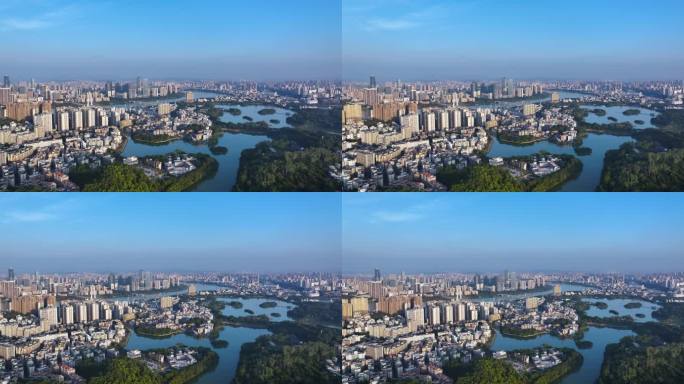 惠州城区大景航拍视频4K-30P