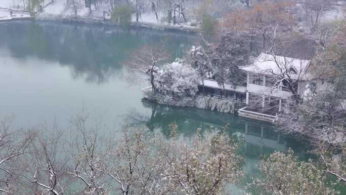 合肥包公园雪景