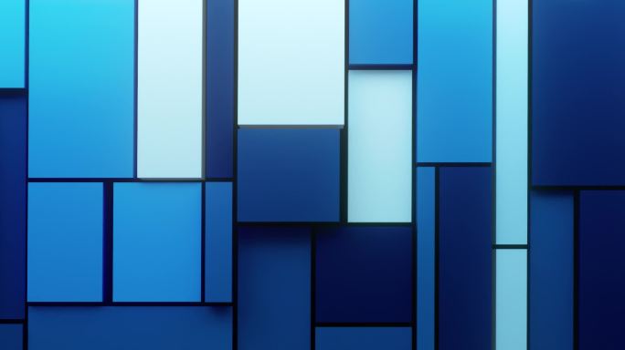 蓝色抽象方块背景