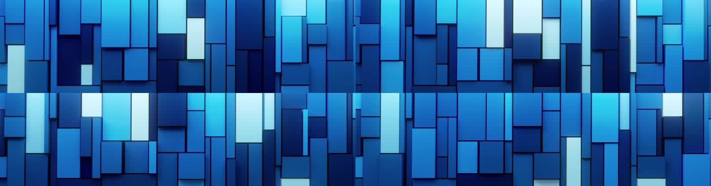 蓝色抽象方块背景