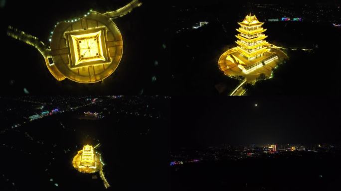 盱眙都梁阁夜景4K超清