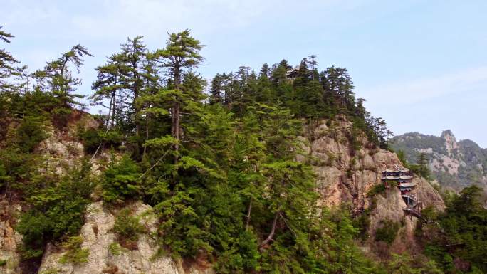 石门 4K航拍 甘肃天水 麦积山大景区