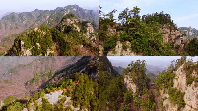 石门 4K航拍 甘肃天水 麦积山大景区