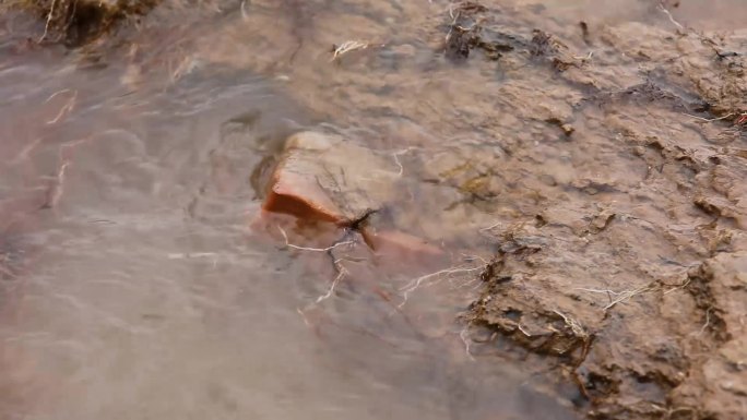 河边水流波纹