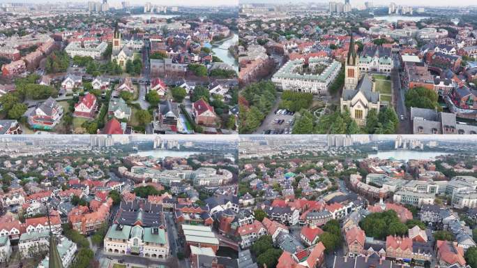 上海松江新城泰晤士小镇旅游地标建筑景观