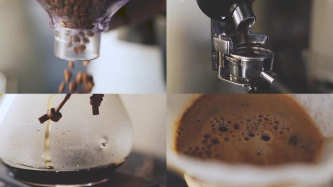 咖啡制作过程 4K
