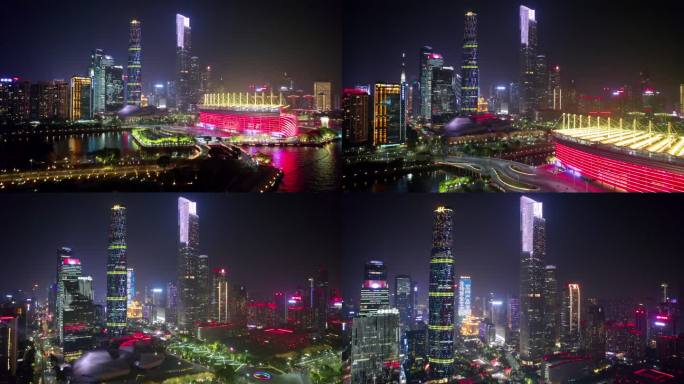 珠江新城夜景一镜到底5k