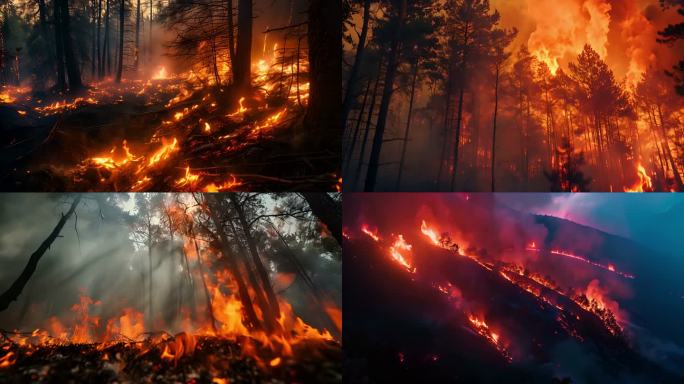 森林火灾自然灾害安全生产