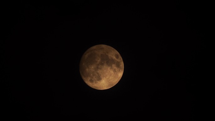 月亮延时中秋节月亮夜晚十五元宵节月亮升起