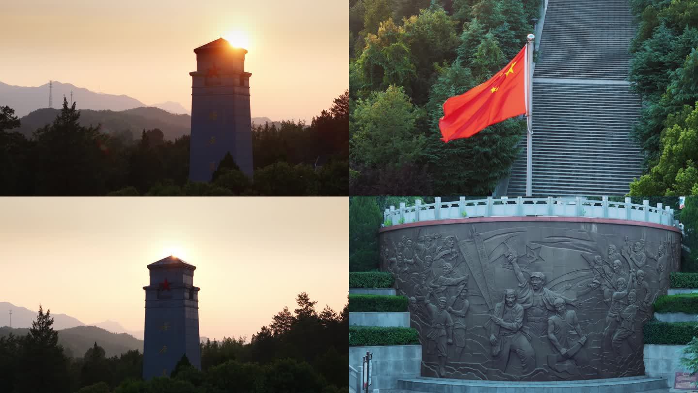 红军纪念碑革命素材