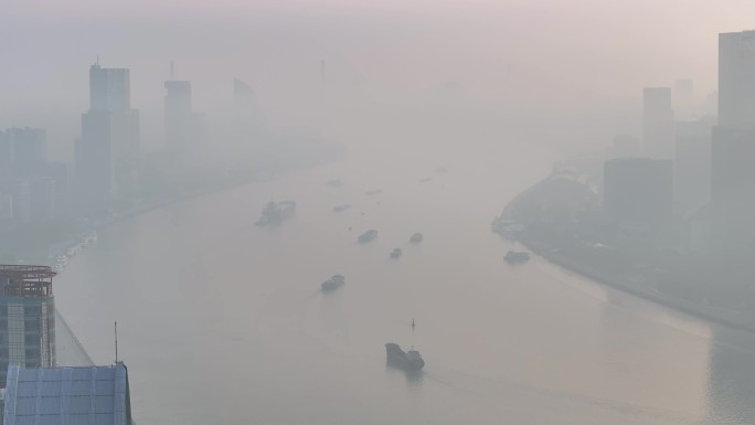 上海 黄浦江 城市风光航拍