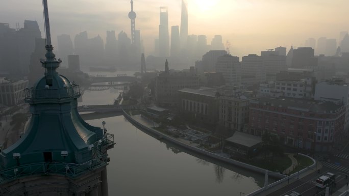 上海  城市风光航拍