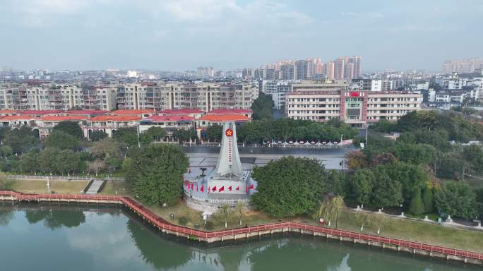 航拍于都地标长征出发地纪念园