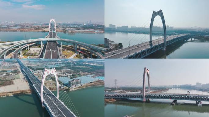 宁波西洪大桥、高架桥梁4K航拍