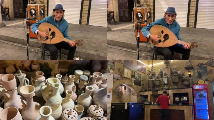 阿拉伯风情伊拉克街头艺人咖啡包馆