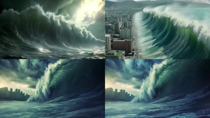海啸海浪滔天巨浪