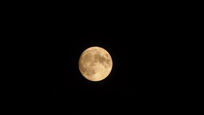 月亮延时中秋节月亮夜晚十五元宵节月亮升起