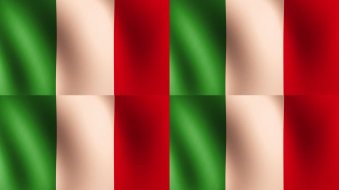 意大利复古旗帜