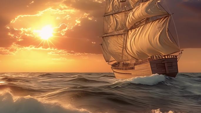 乘风破浪的帆船，一带一路年会开场扬帆起航