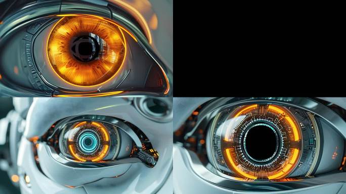 机器人眼睛穿梭转场（alpha透明通道）