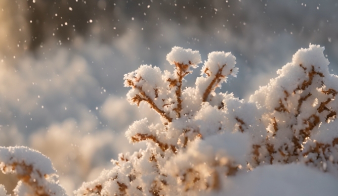 唯美雪景下雪合集