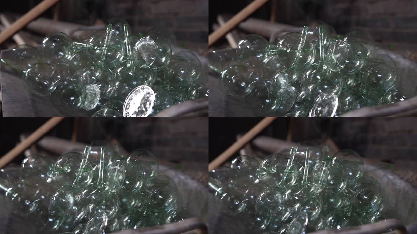 传统作坊玻璃制品制作4K