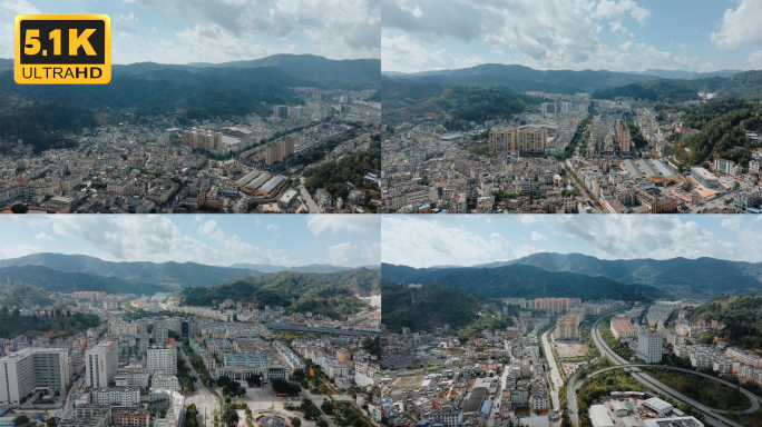 【5K】墨江县城航拍，俯瞰墨江县城