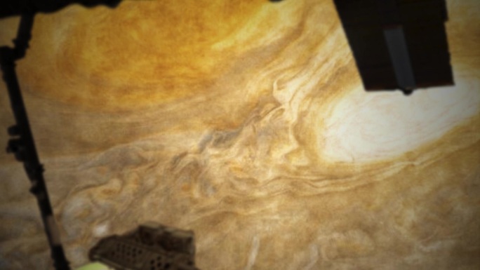 低空飞越木星大气层的航天飞机

图片由NASA提供