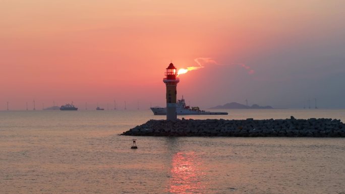 珠海 航拍 海岛 伶仃岛 桂山岛