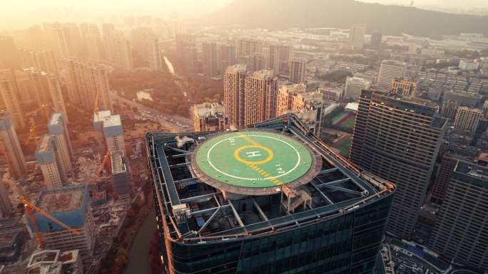 4k杭州市临平区城市地标建筑 视频合集