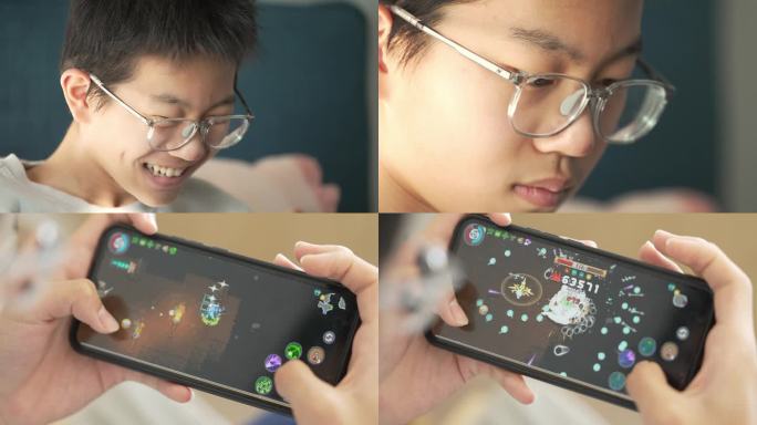 4k中学生玩手机游戏