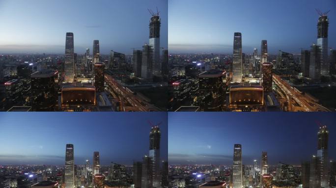 北京国贸CBD日变夜延时