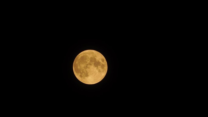 月亮延时中秋节月亮夜晚十五元宵节月亮升起