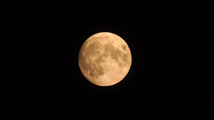 月亮延时中秋节月亮夜晚十五元宵节月亮升起