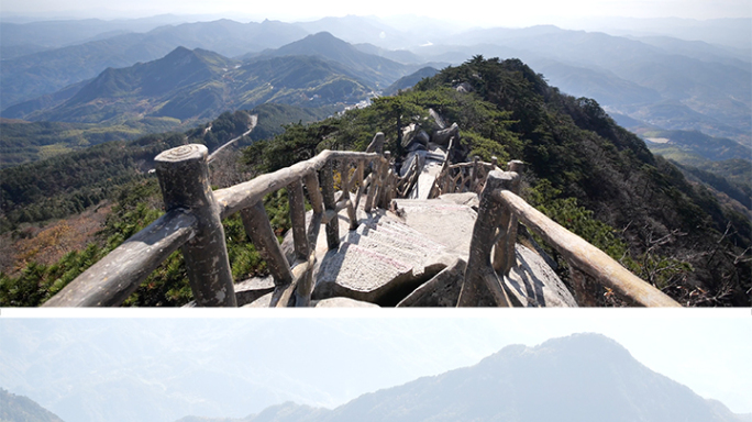 薄刀峰秋景 金黄色的树叶 树叶逆光 山景