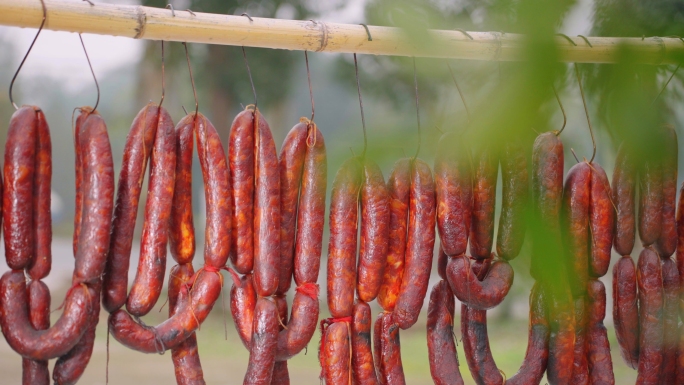 【原创】香肠川味香肠过年年货晒香肠腊香肠