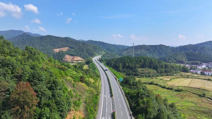 高速公路航拍