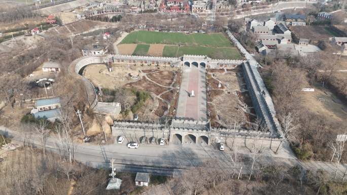 新密市美丽乡村乡村振兴黄固寺村航拍