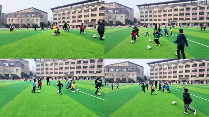 少儿足球小学生练球体能训练踢足球