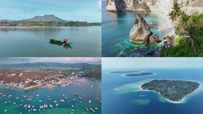 原创 印尼旅游城市地标自然风光航拍合集