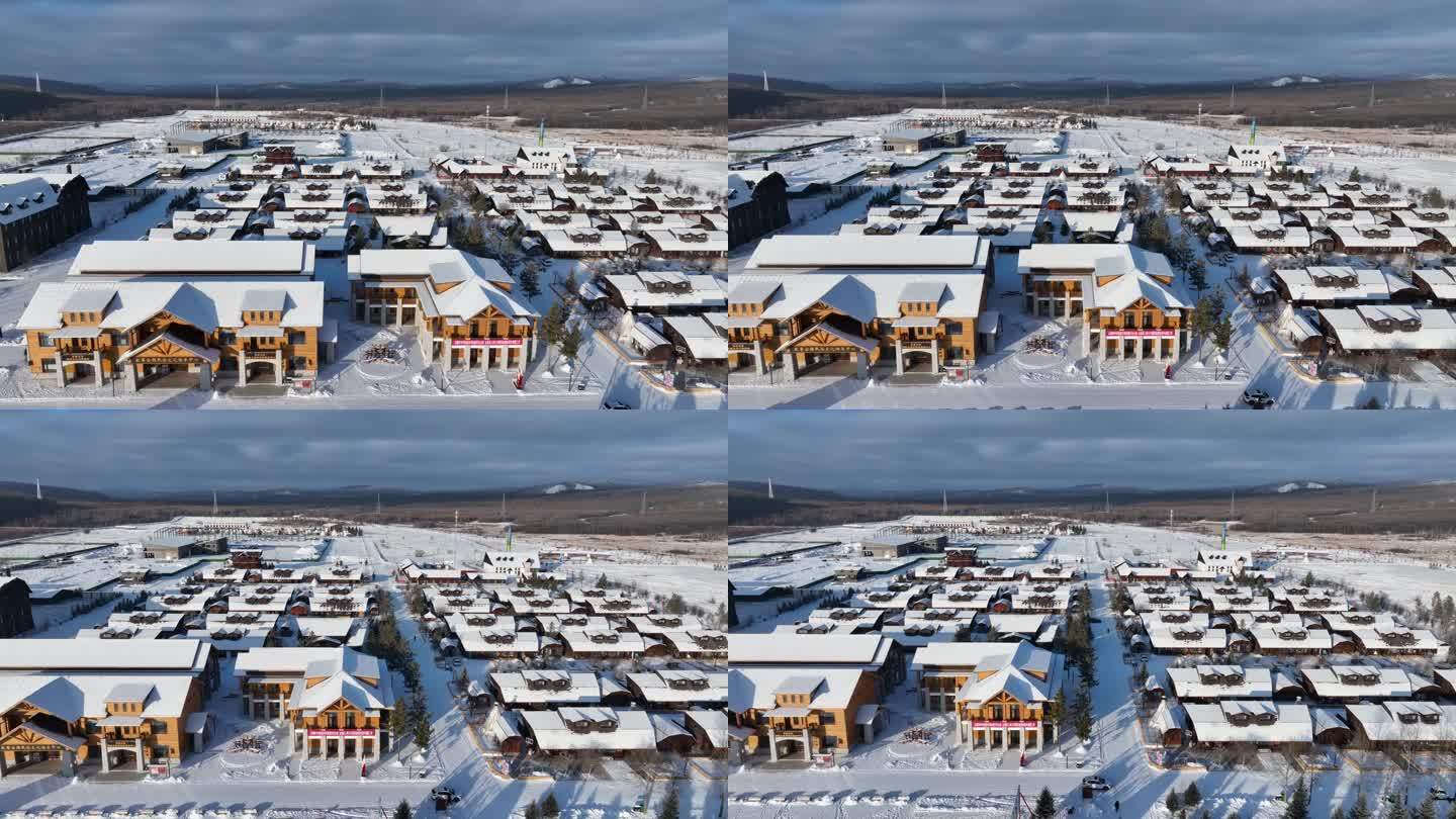内蒙古敖鲁古雅鄂温克族乡雪景