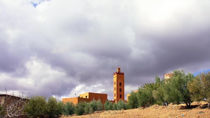 山村，高阿特拉斯，摩洛哥