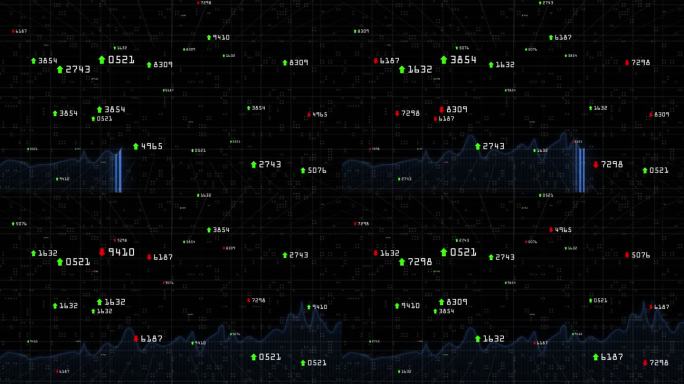 股票行情数据数字背景