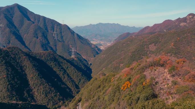 航拍宣城皖南川藏线六道湾