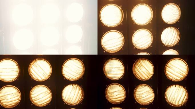 [Z02] -专业照明设备-从左到右拍摄-灯光开启和关闭-特写镜头