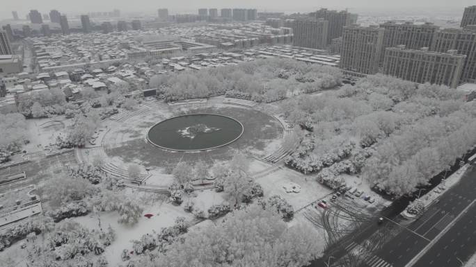 沁阳市七彩柱雪景