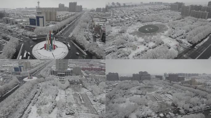 沁阳市七彩柱雪景