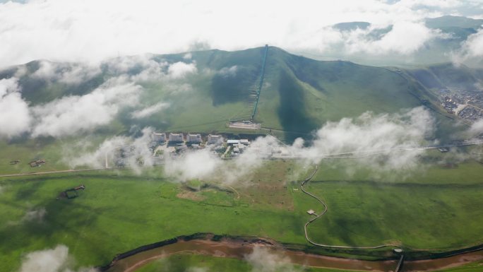 黄河九曲黄河湿地航拍